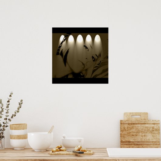 Subway Billboard Canvas Print (Keuken)