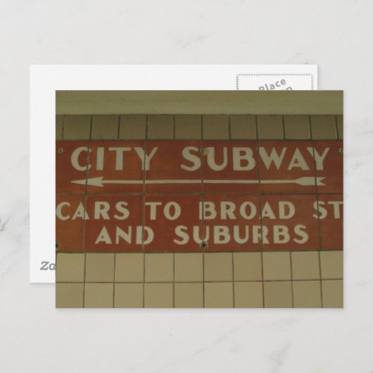 Subway Briefkaarten (Voorkant / Achterkant)