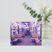 Subway Car Interior, New York City  Briefkaart (Staand voorkant)