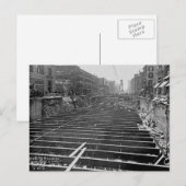 Subway Excavation 7ve New York City 1913 Briefkaart (Voorkant / Achterkant)