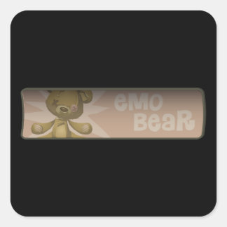 Subway Glitch en 5 Vierkante Sticker