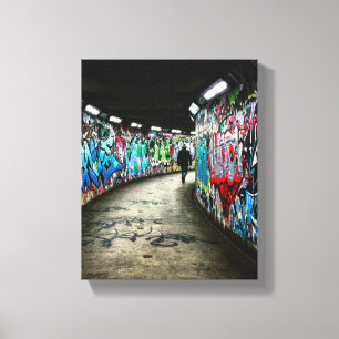 Subway graffiti canvas afdruk
