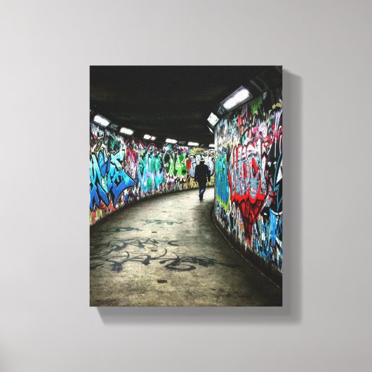 Subway graffiti canvas afdruk (Voorkant)