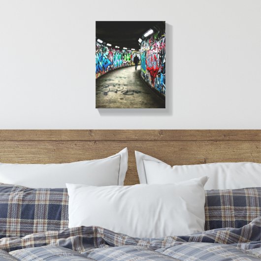 Subway graffiti canvas afdruk (Insitu (Slaapkamer))