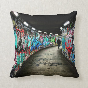 Subway graffiti kussen