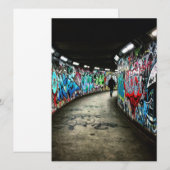 Subway graffiti-platte kaart (Voorkant / Achterkant)