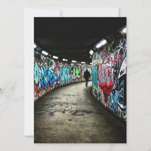 Subway graffiti-platte kaart (Voorkant)