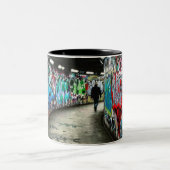 Subway graffiti tweekleurige koffiemok (Center)