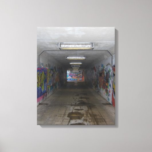 Subway Gritty Graffiti Street art, echte wereldkun Canvas Afdruk (Voorkant)