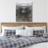 Subway Gritty Graffiti Street art, echte wereldkun Canvas Afdruk (Insitu (Slaapkamer))