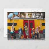 Subway / Lonely Travelers Briefkaart (Voorkant / Achterkant)