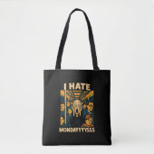 Subway Rush Hour Scream Hate Maandag Tote Bag (Voorkant)