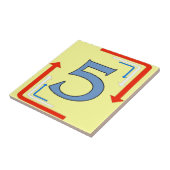 Subway Tegel Arrows Lijst 5 Vijf Tegeltje (Zijkant)