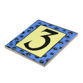 Subway Tegel Blue Lijst Stars 3 Drie Tegeltje (Zijkant)