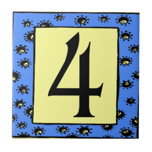 Subway Tegel Blue Lijst Stars 4 Vier Tegeltje