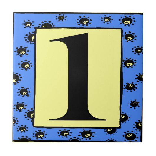 Subway Tegels Blauw Lijst Sterren 1 Een Tegeltje (Voorkant)