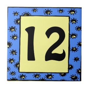 Subway Tegels Blauwe Lijsten sterren bewerken teks Tegeltje