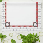 Subway Tile Towel Theedoek (Gevouwen)