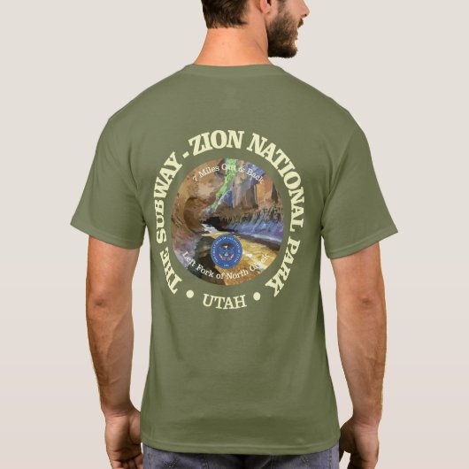 Subway Trail (rood) T-shirt (Achterkant)