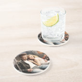 Subwegriemen Zandsteen Onderzetter (Zijkant)