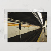 Subwegtunnel met tegelwand briefkaart (Voorkant / Achterkant)