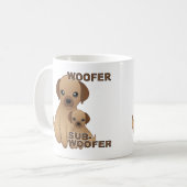 Subwoofer Dog Puppy Funny Mug of Travel Mug Koffiemok (Voorkant links)