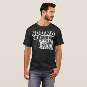 Subwoofer geluidsmonteur audio synthesizer muziek  t-shirt (Voorkant volledig)