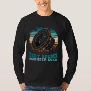 Subwoofer geluidstechnicus audio synthesizer muzie t-shirt