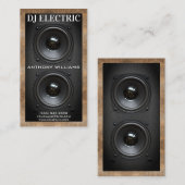 Subwooferdoos | Leder Visitekaartje (Voorkant / Achterkant)