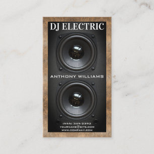 Subwooferdoos Leder Visitekaartje