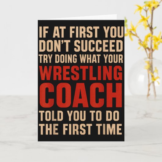 Succeed Probeer te doen wat je worstelcoach je ver Kaart (Gele Bloem)