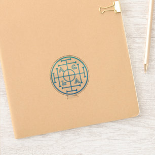 Succes, antiek paganesymbool, spreuk goed sticker