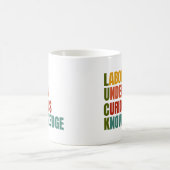 Succes. Arbeid onder nieuwsgierige kennis Koffiemok (Center)