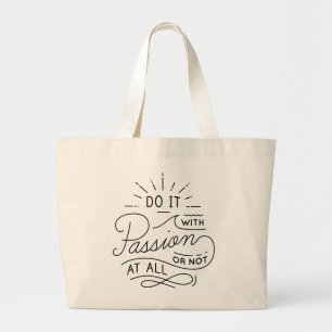 Succes Attitude Inspirerende Spreuk Dromen Doelen Grote Tote Bag