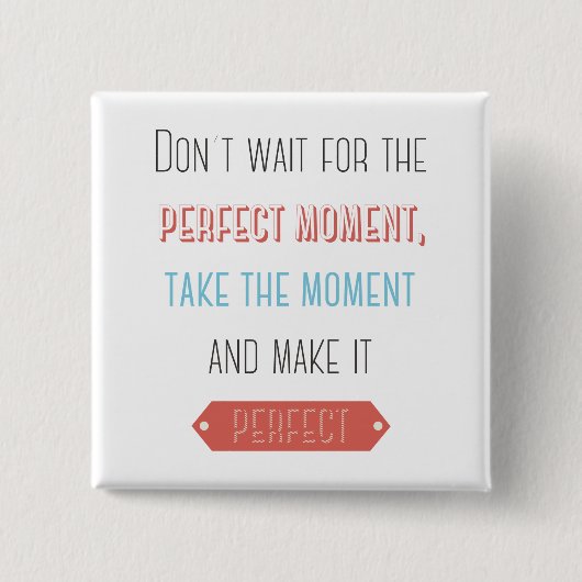 Succes, Attitude, Motivatie levensstandaard doelen Vierkante Button 5,1 Cm (Voorkant)