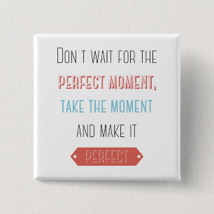 Succes, Attitude, Motivatie levensstandaard doelen Vierkante Button 5,1 Cm