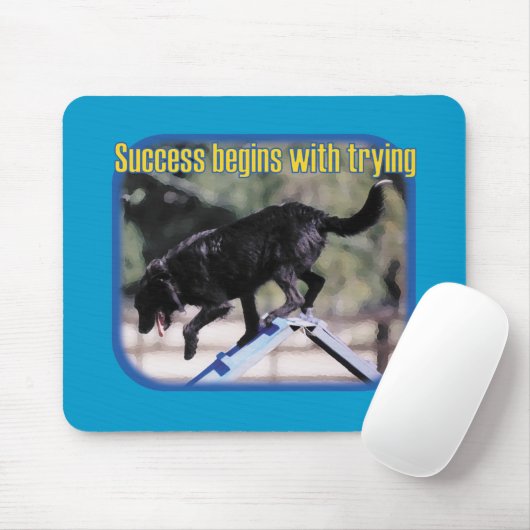 Succes begint met proberen muismat (Met muis)