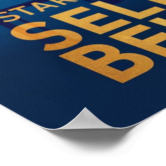 Succes begint met zelfvertrouwen poster (Hoek)