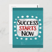 Succes begint nu met Briefkaart (Voorkant / Achterkant)