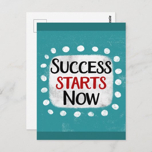 Succes begint nu met Briefkaart (Voorkant / Achterkant)