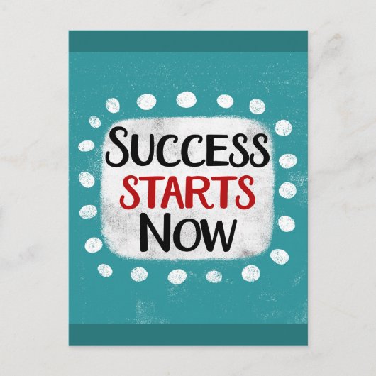 Succes begint nu met Briefkaart (Voorkant)