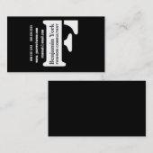 Succes begint nu! Modern Edgy Bold Classy Black Visitekaartje (Voorkant / Achterkant)