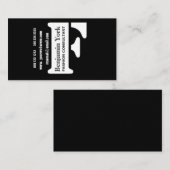 Succes begint nu! Modern Edgy Bold Classy Black Visitekaartje (Voorkant / Achterkant)