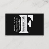 Succes begint nu! Modern Edgy Bold Classy Black Visitekaartje (Voorkant)