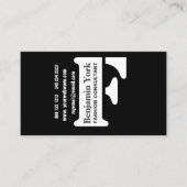 Succes begint nu! Modern Edgy Bold Classy Black Visitekaartje (Voorkant)