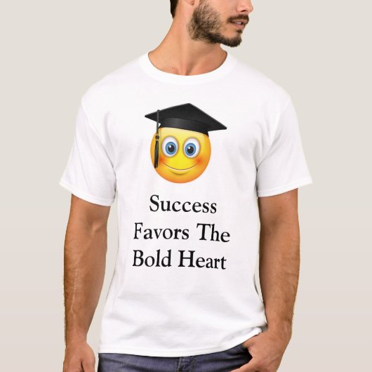 Succes begunstigt het gedurfde hart t-shirt (Voorkant)