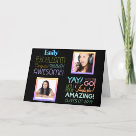 Succes bij Examen FOTOCOLLAGE Gefeliciteerd Kaart