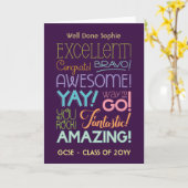 Succes bij GCSE-examen Gefeliciteerd Persoonlijk Kaart (Gele Bloem)