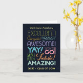 Succes bij GCSE-examens Gefeliciteerd Persoonlijk Kaart (Gele Bloem)