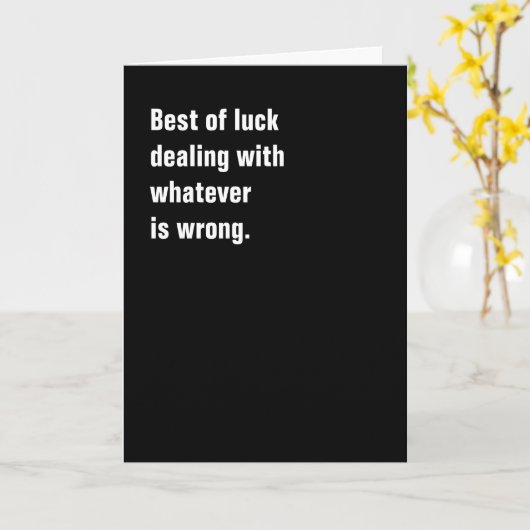 Succes bij het omgaan met wat er mis is kaart (Gele Bloem)